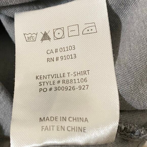 Robert Barakett Marine Grey Kentville Short Sleeve Crewneck T-Shirt Size XL - Picture 5 of 6